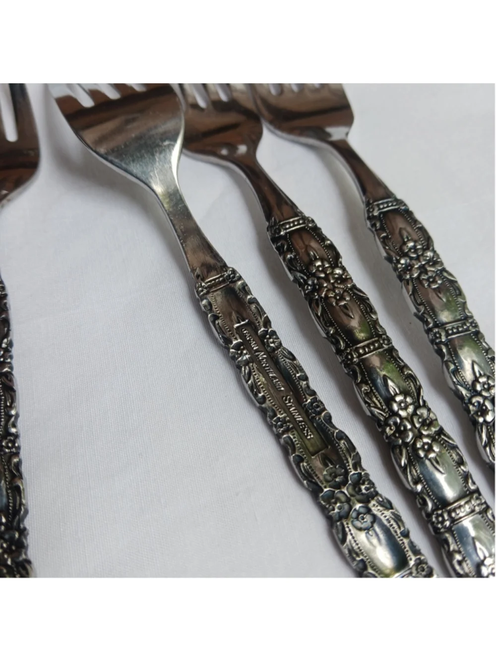 HTF Oneida Northland HOUSTON 6 Salad Forks Stainless Japan Glossy Flatware